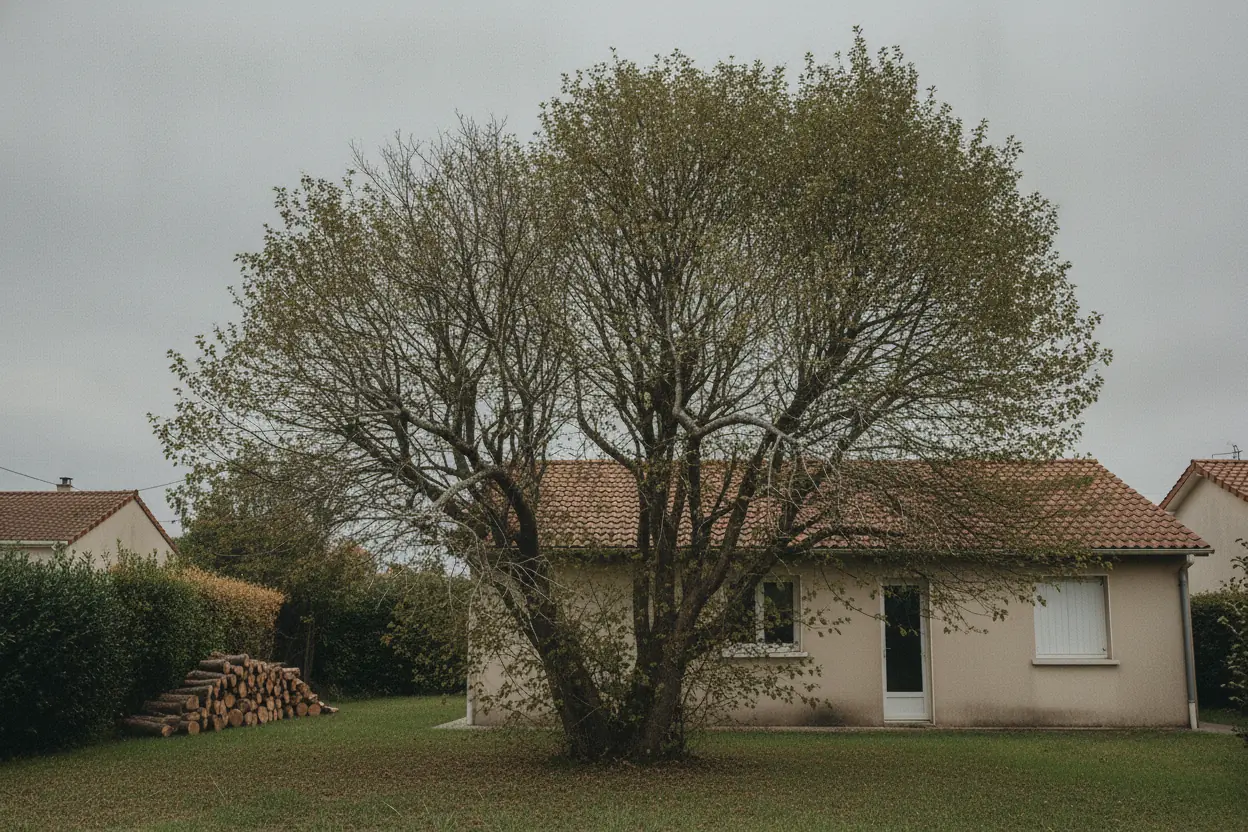 Même arbre taillé et aéré après élagage doux à Saint-Pierre-d'Irube